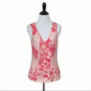 Leifsdottir Pink and Ruffles sleeveless blouse Size 2